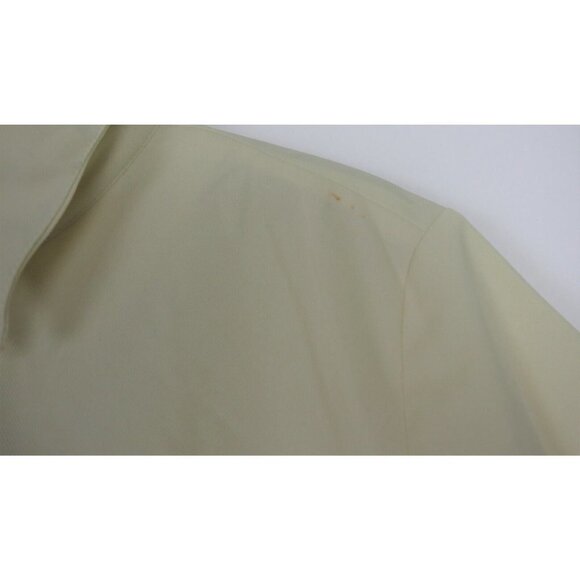 WOMEN'S VINTAGE LIGHT YELLOW BUTTON-UP SHIRT - JULIE - SIZE 3XL - Picture 4 of 7